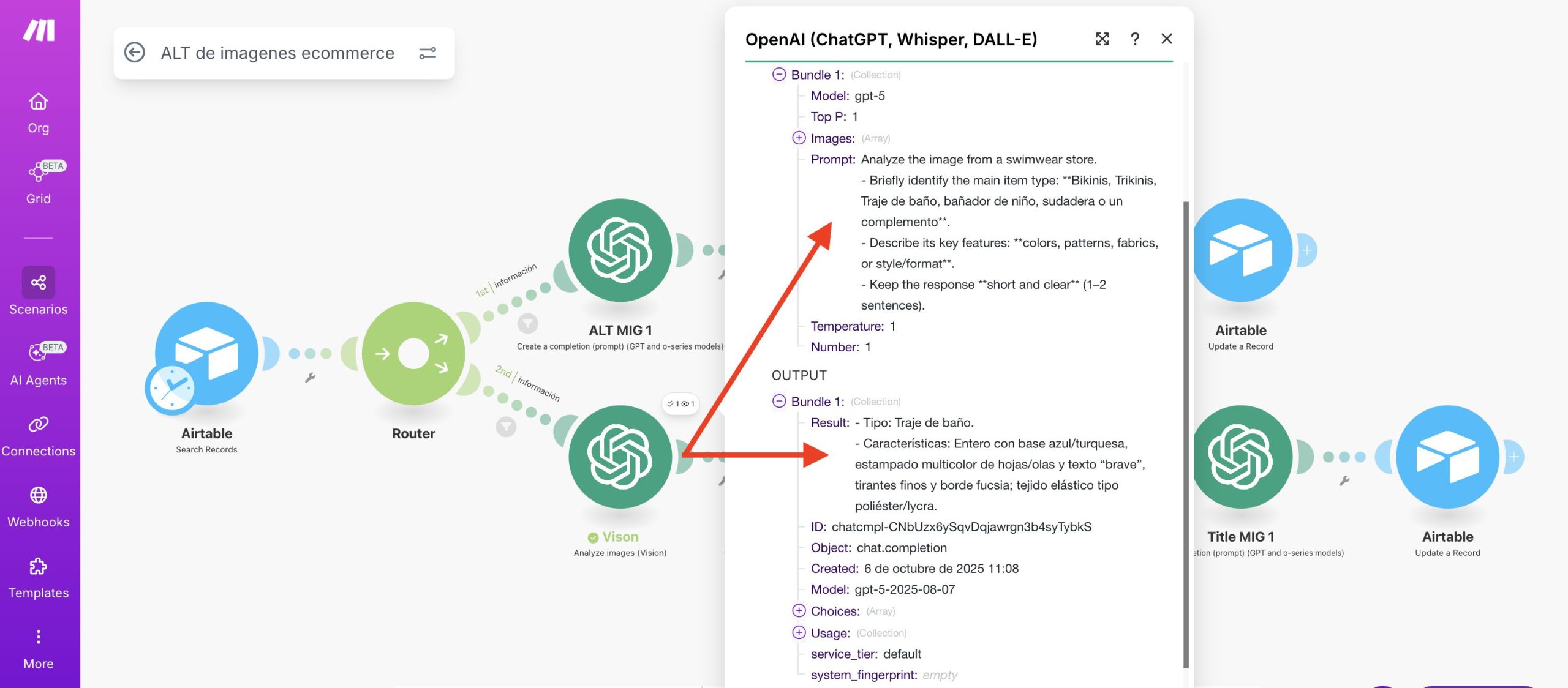 resultados de GPT vision