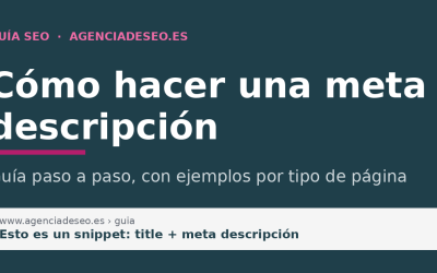 Cómo hacer una meta descripción: guía paso a paso con ejemplos